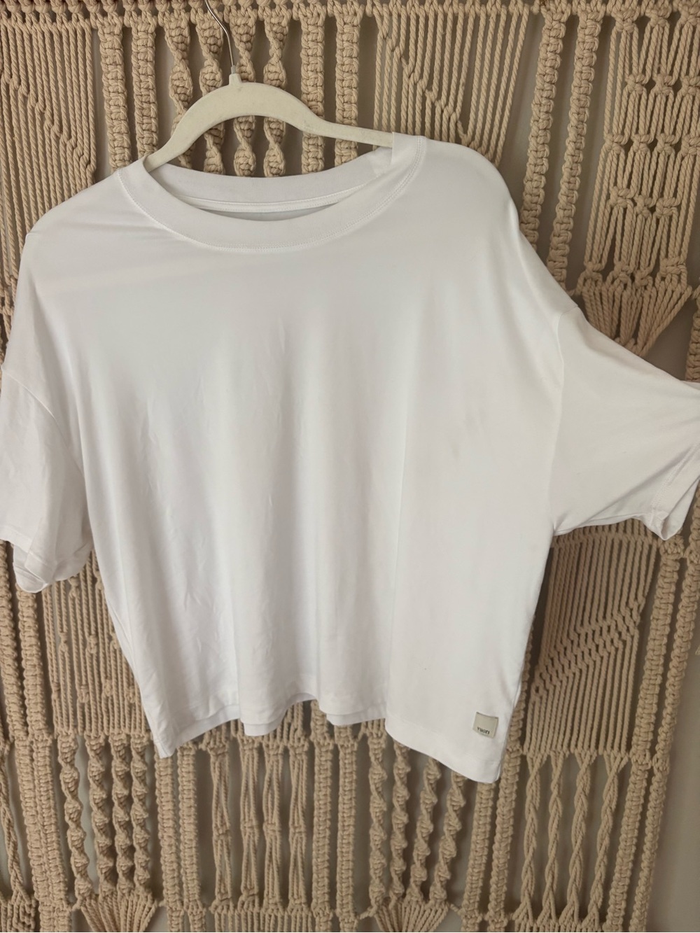 Vuori White energy boxy Tee -